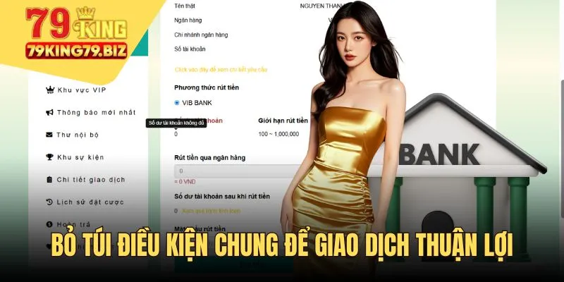 Bỏ túi điều kiện chung để thao tác thuận lợi